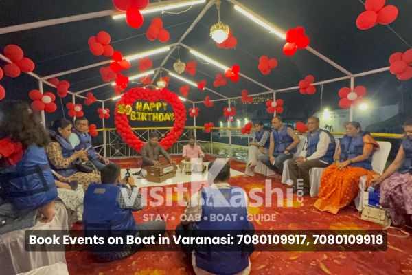 Birthday event on boat in Varanasi – family celebration on the Ganga – Varanasi Boat Events